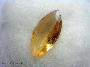 Citrine taillée (variété de quartz - Brésil)