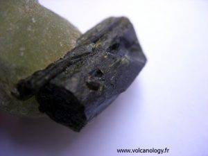 Epidote sur prehnite du Mali