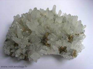 Quartz et pyrite de Cavnic (Roumanie)