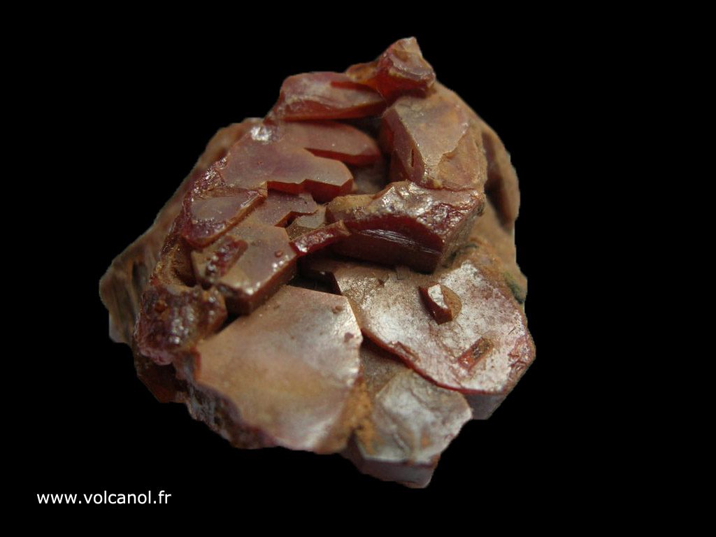 Vanadinite du Mexique - vue de dessus