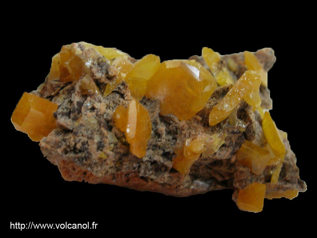 Wulfénite du Maroc