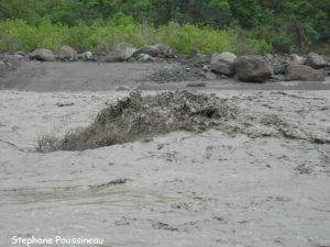 Lahar dans la Belham Valley (Montserrat)