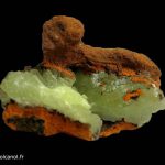 Adamite sur limonite du Mexique