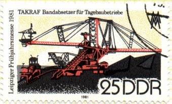 Engin Takraf dédié à l'exploitation du charbon à ciel ouvert