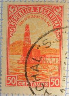 Puit de pétrole en mer en Argentine