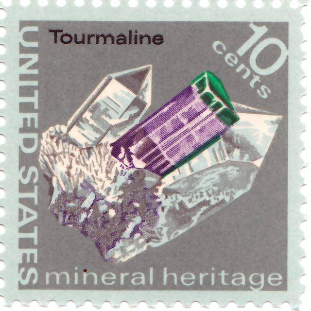 Tourmaline verte et violette