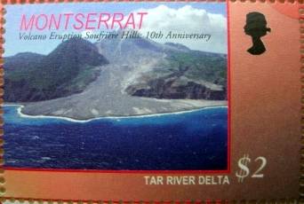 Le delta de la Tar River à Montserrat