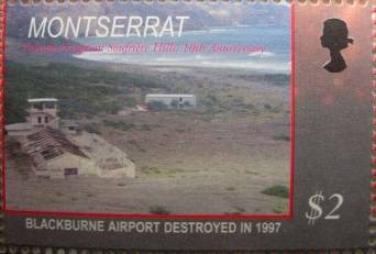 Les ruines du Blackburne Airport détruit en 1997